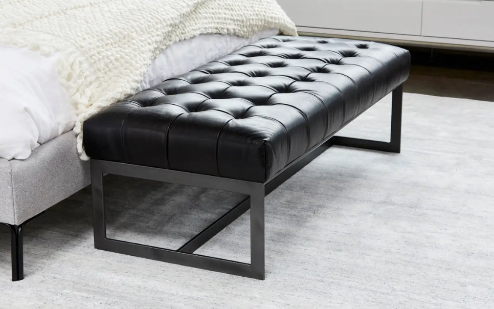 WYATT LEATHER BENCH