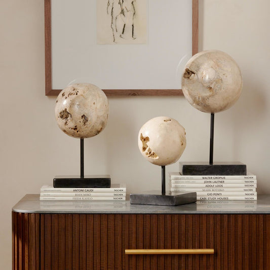 Organic Stone Sculpture Set de 3