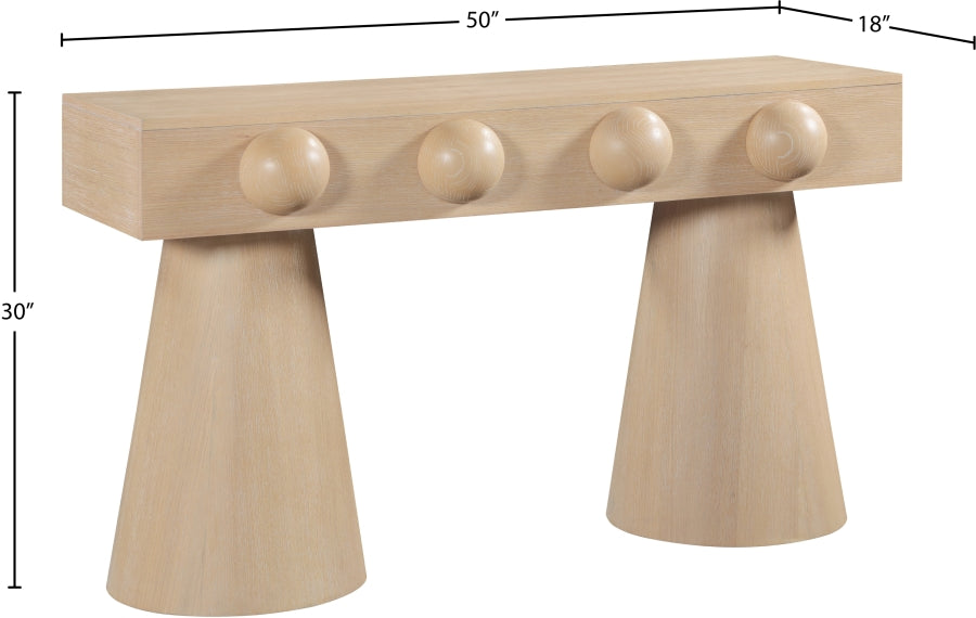 Bracciano Oak Veneer Console Table