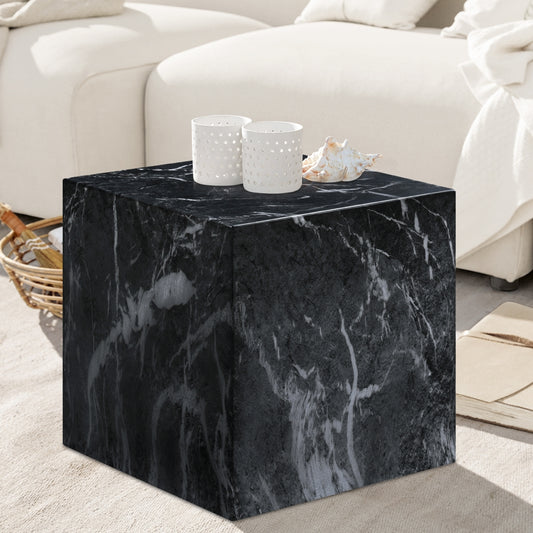 Piazza Marble Finish Indoor/Outdoor Concrete End Table