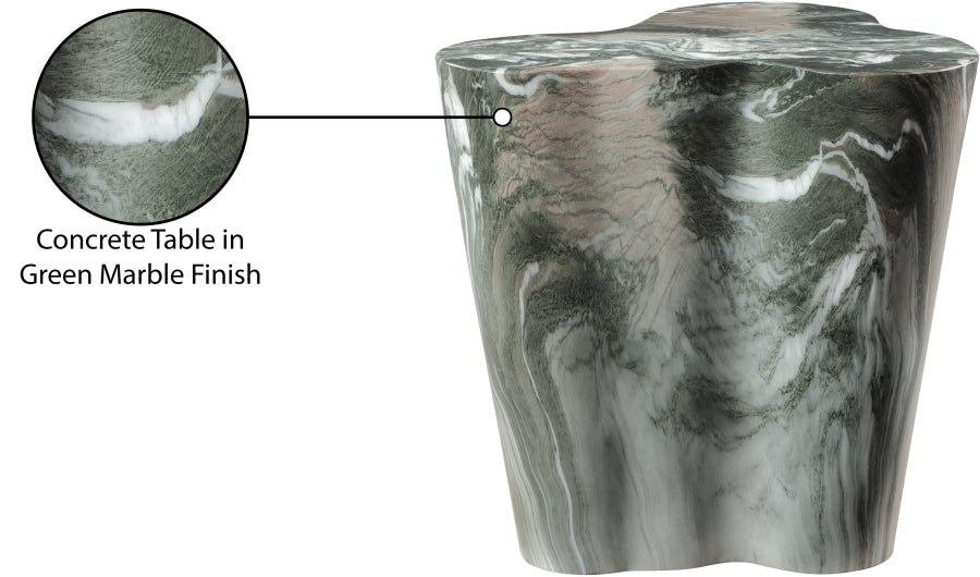 Monza Marble Finish Indoor/Outdoor Concrete End Table