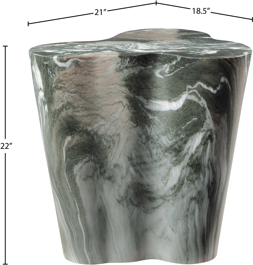 Monza Marble Finish Indoor/Outdoor Concrete End Table