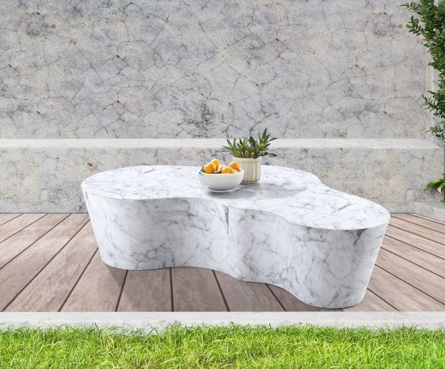 Monza Marble Finish Indoor/Outdoor Concrete Coffee Table
