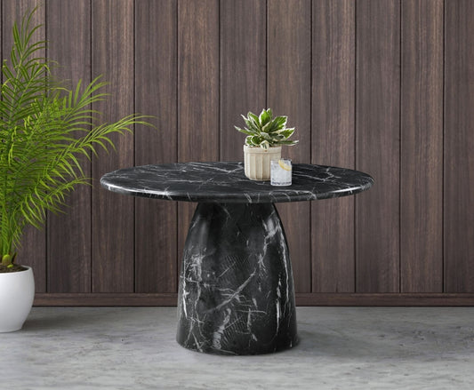 Cosenza 48.5" Marble Finish Indoor/Outdoor Concrete Dining Table