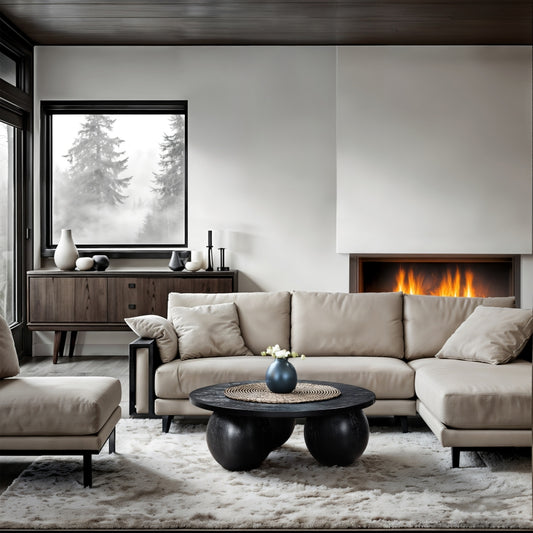 Fitch Oak Veneer Coffee Table