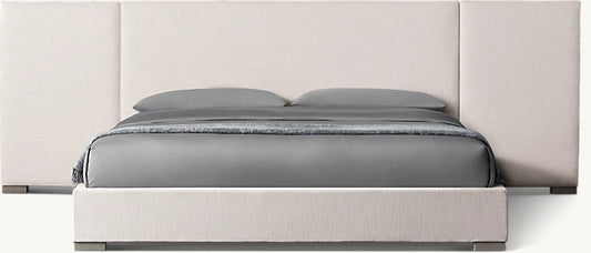 Modena Fabric Extended Panel Platform Bed