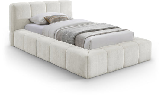 Carlin Chenille Fabric Upholstered Bed
