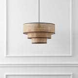 MALYA FAUX RATTAN / METAL PENDANT