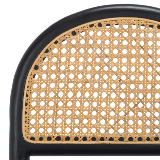 Laylie Rattan And Leather Counter Stool