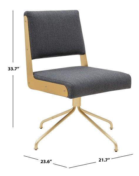 Emmeline Boucle Swivel Office Chair
