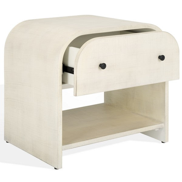 Jaqualina 1 Drawer Wood Nightstand