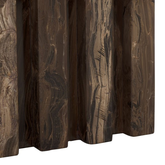 Olivia Square Travertine Accent Table