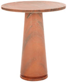 Valentia Tall Round Marbe Accent Table