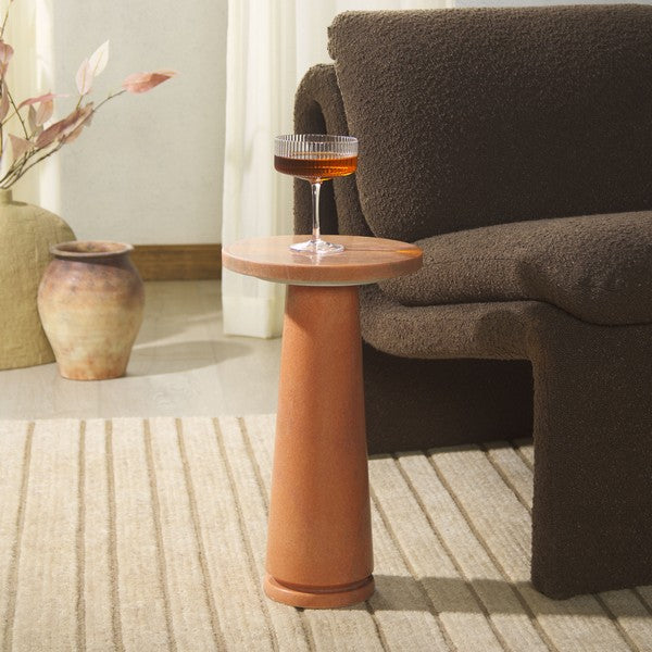 Valentia Round Marbe Accent Table