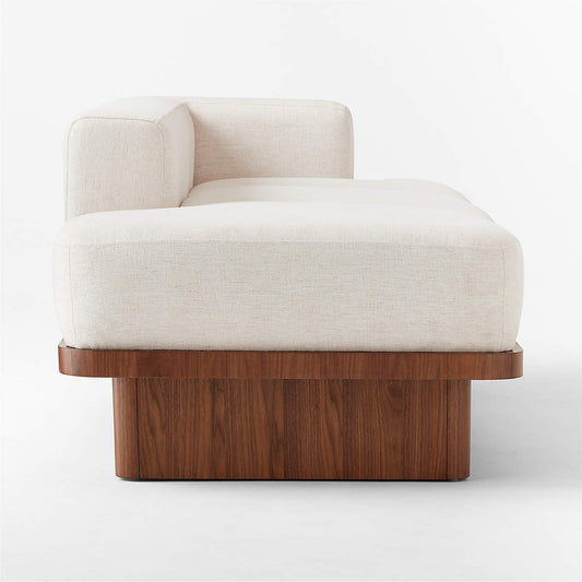 Serafin 81" Snow White Performance Fabric Daybed