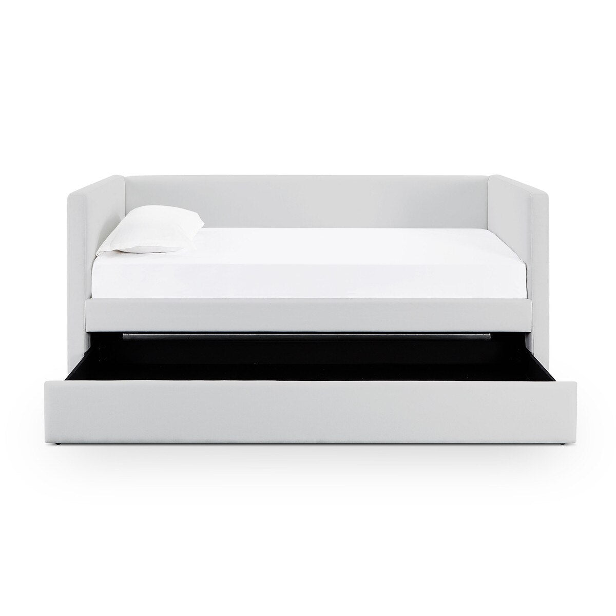 Alice Cream Linen Twin Trundle Bed