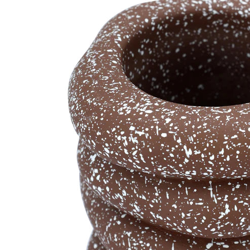 Gabby Speckled Cairn Vase