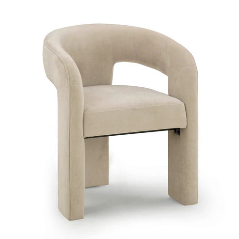 Silla de comedor de chenilla Malone Performance