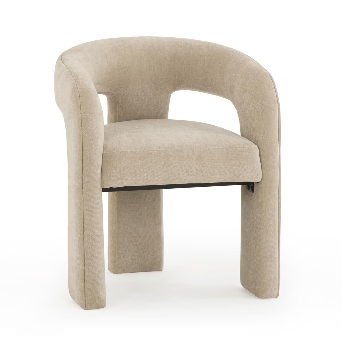 Malone Rust Red Performance Chenille Dining Chair