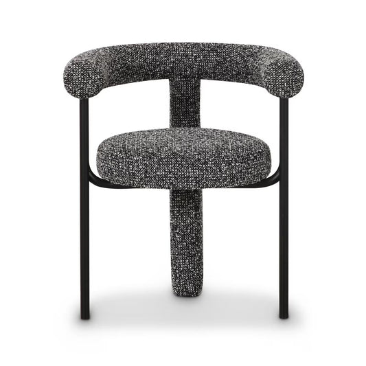 Synn Black Performance Boucle Dining Chair