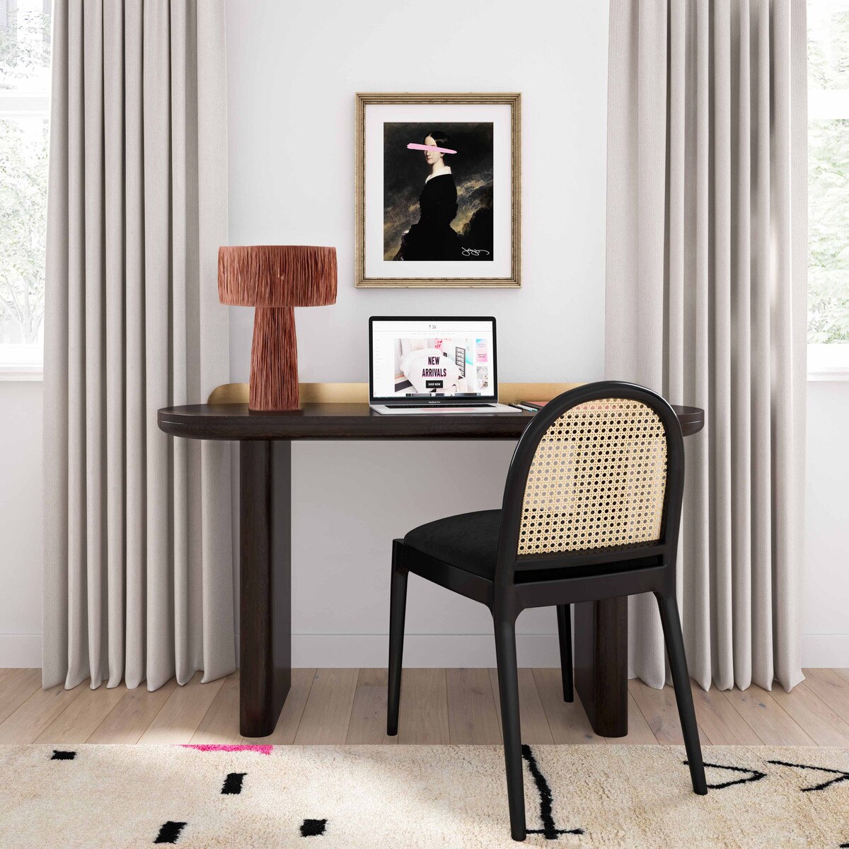 Shelby Raffia Natural Table Lamp