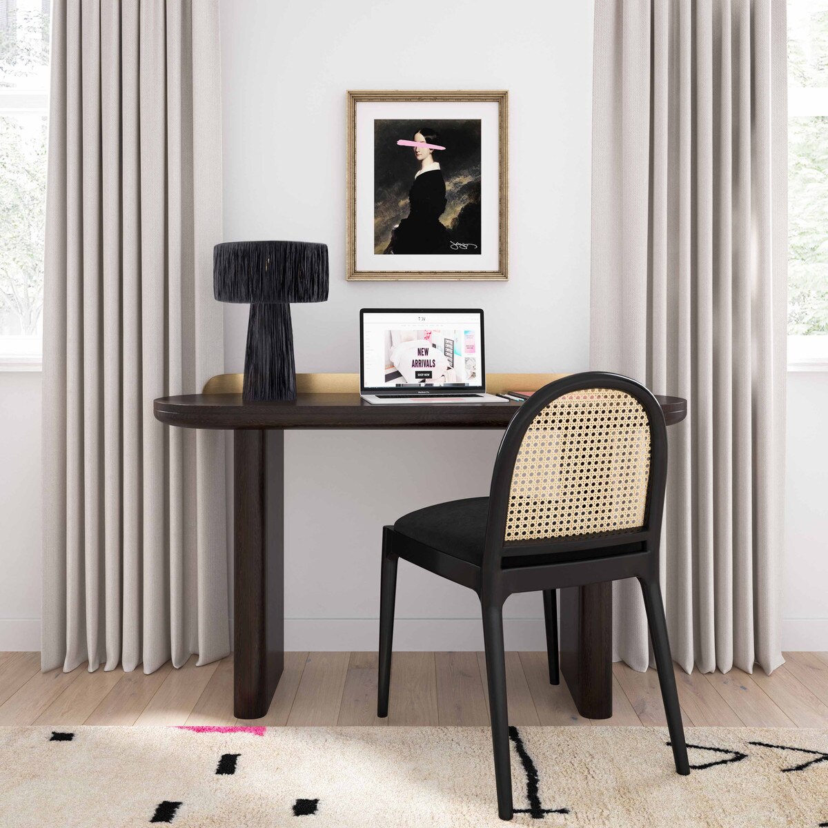 Shelby Raffia Natural Table Lamp