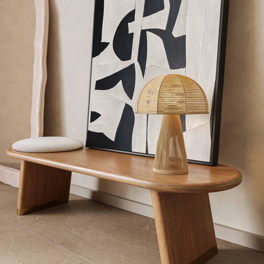 Lámpara de mesa Oddy de yute