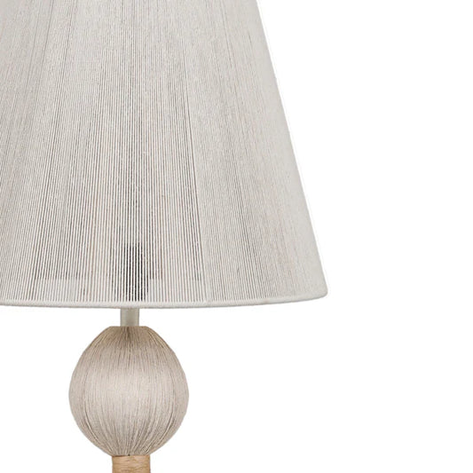 Samba White Cotton Floor Lamp