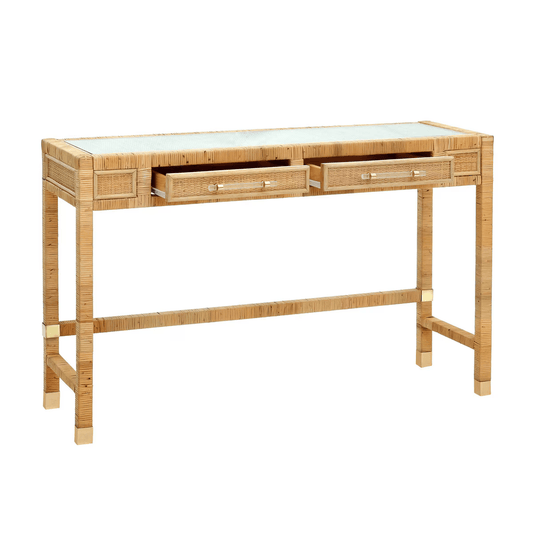 Amara Natural Rattan Desk