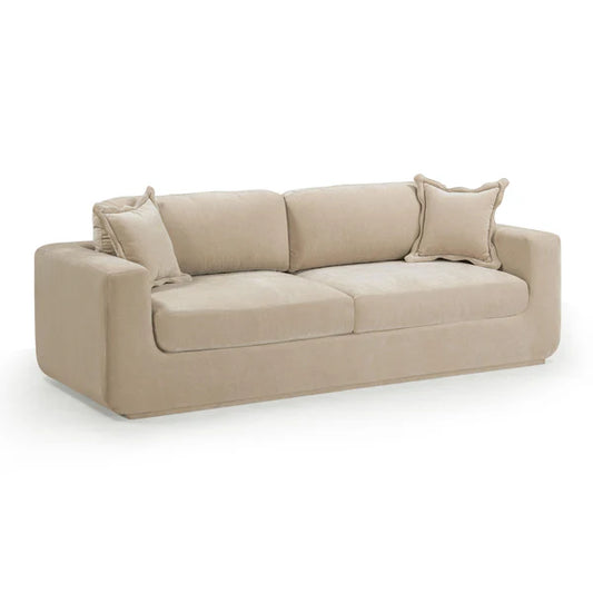 Miri 90.5" Upcycled Washed Velvet Sofa