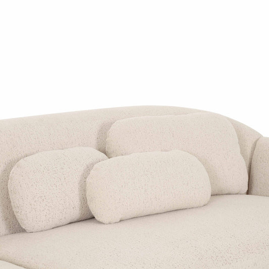 Misty Cream Boucle Modular 4-Seater Sofa