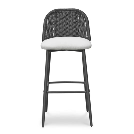 Alexa Rattan Performance Fabric Barstool