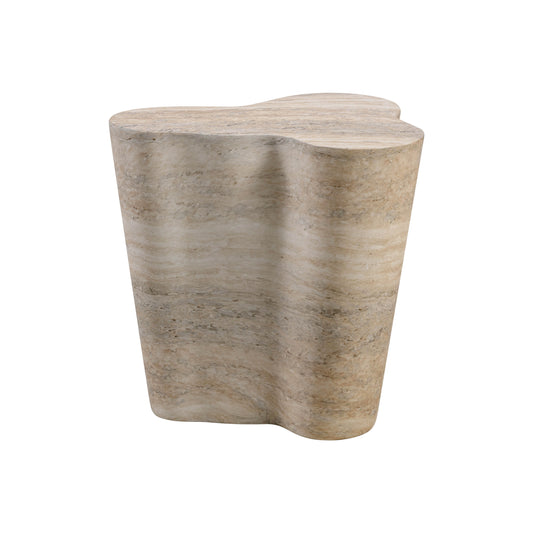 Slab Marble Short Side Table