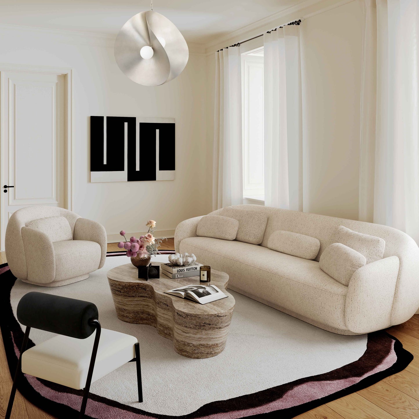 Slab Marble Coffee Table
