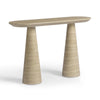 Sandra Faux Travertine Indoor/Outdoor Console Table