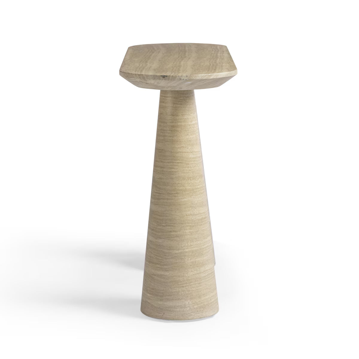 Sandra Faux Travertine Indoor/Outdoor Console Table