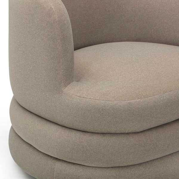 Astor Faux Mohair Swivel Hotel Lounge Chair