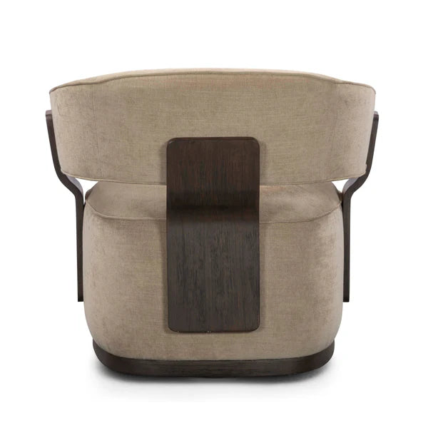 Madison Linen Chenille Swivel Accent Chair