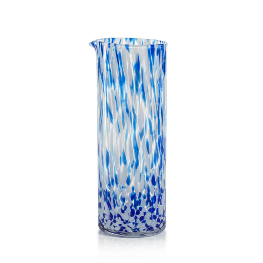 Amalfi Tortoise Glassware - White & Blue