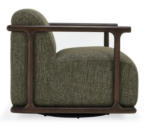 Lucia Swivel Accent Chair Kale Green