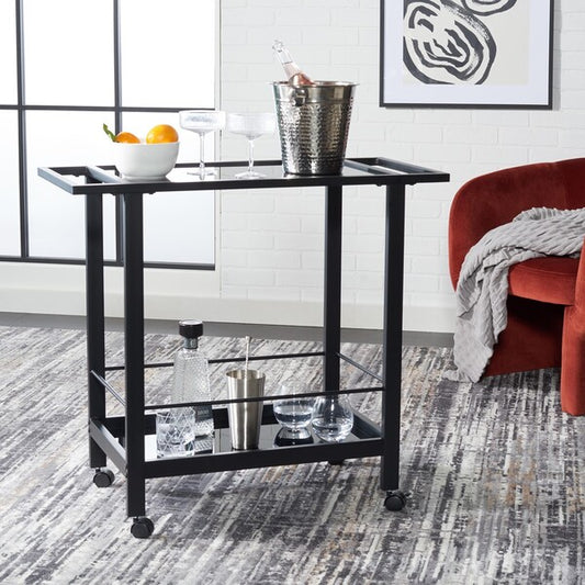 Carrito de barra Gaelle de 2 niveles