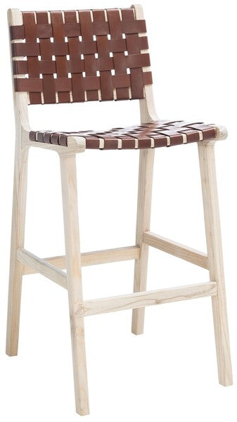 Taburete de bar Adah de cuero