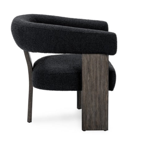 Julina Upholstered Accent Chair Charcoal