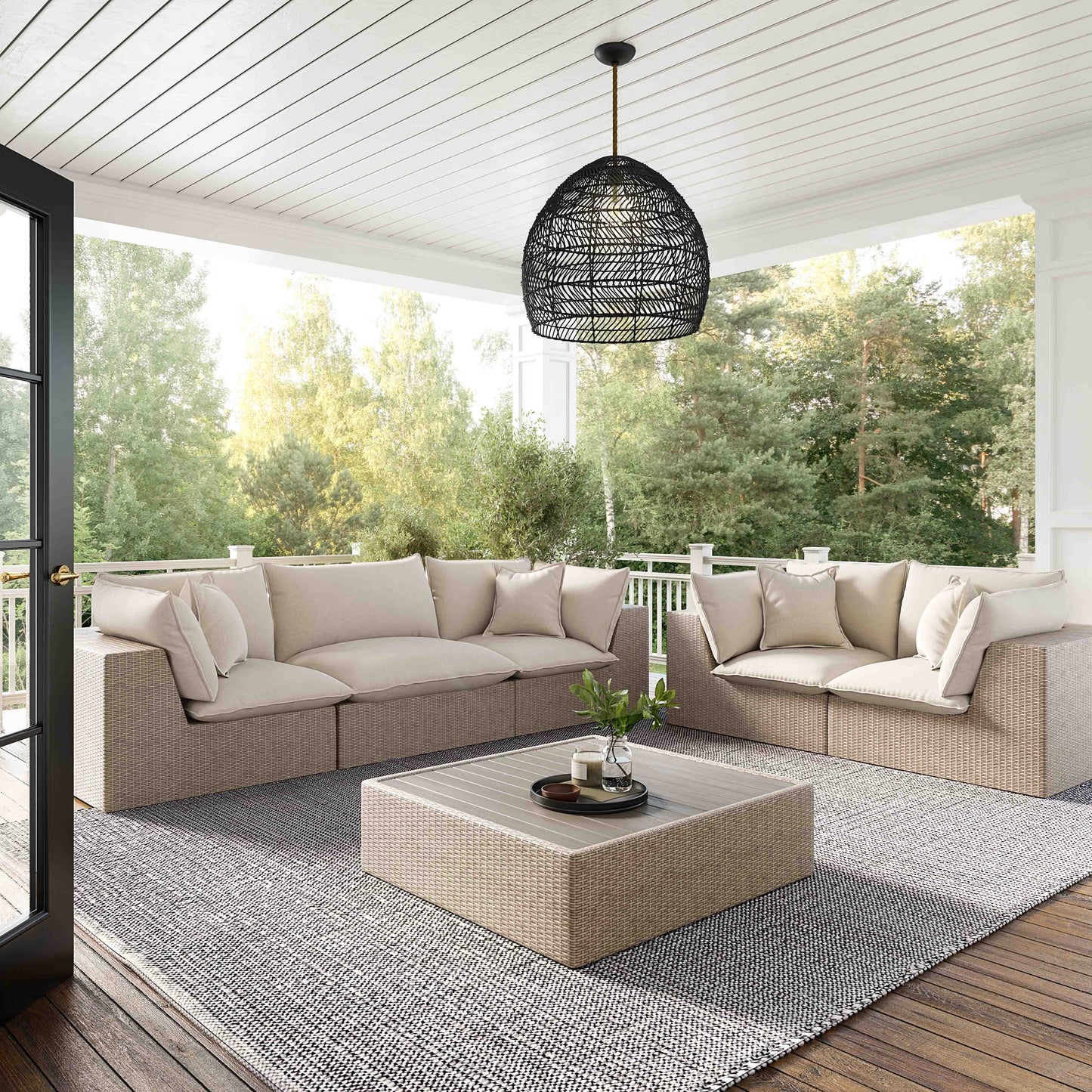 Cali Natural Wicker Outdoor