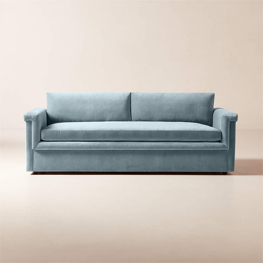 Ceva Light Blue Performance Velvet Sleeper Sofa