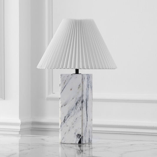 Mackenzie Square Marble Table Lamp