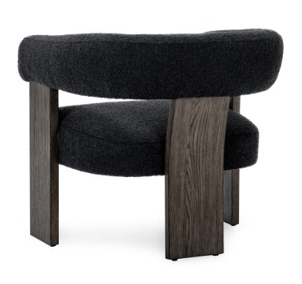 Julina Upholstered Accent Chair Charcoal