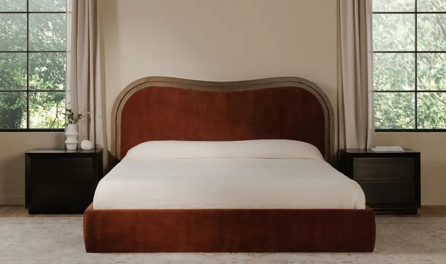 Camilla King Bed Warm Brown