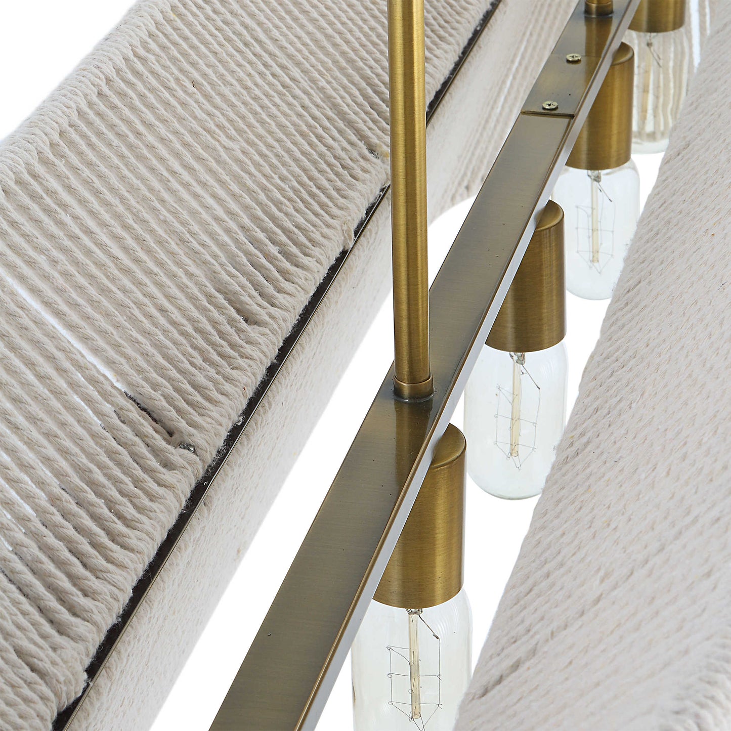 HIGHLY STRUNG, 5 LT LINEAR PENDANT - WHITE