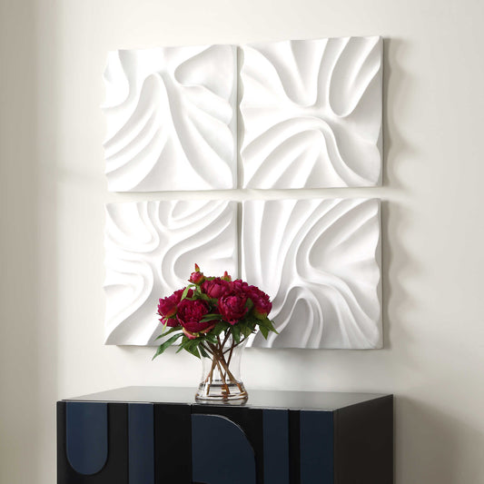 Snowdrift Wall Decor Set of 4
